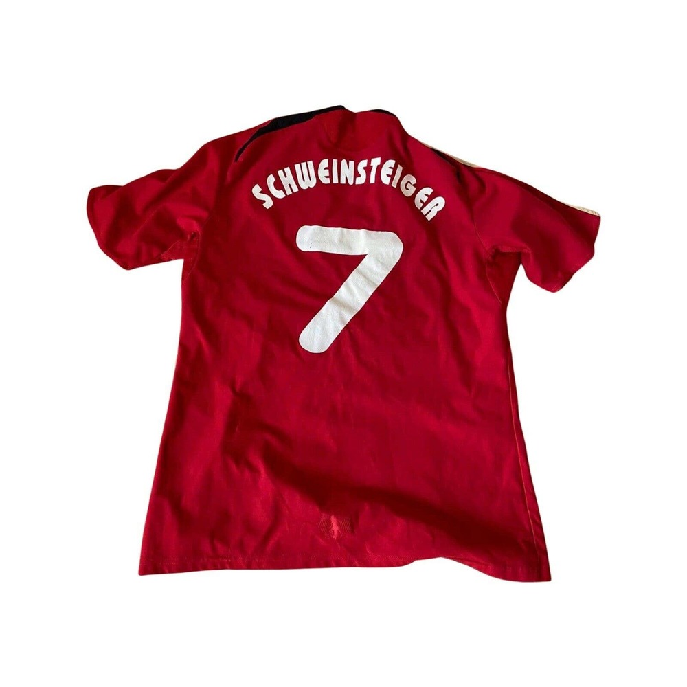 Adidas Germany Deutscher Fussball Buns bastian schweinsteiger Soccer Jersey Sz L